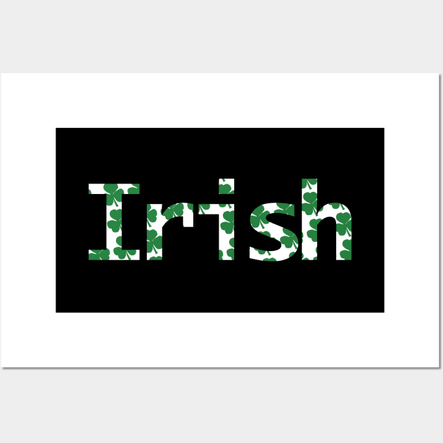 Irish Green Shamrocks St Patricks Day Wall Art by ellenhenryart